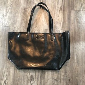 Kate spade black zipper tote